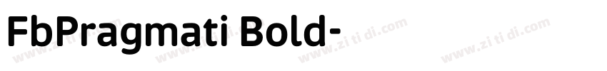 FbPragmati Bold字体转换